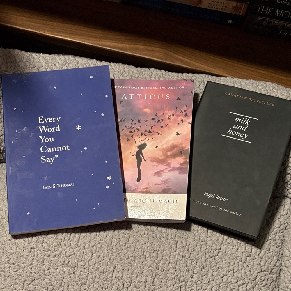 Set of Three Poetry Books